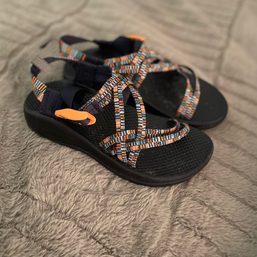 Chaco Big Kids ZX1 Ecotread in Russ Navy Big Kid size 2